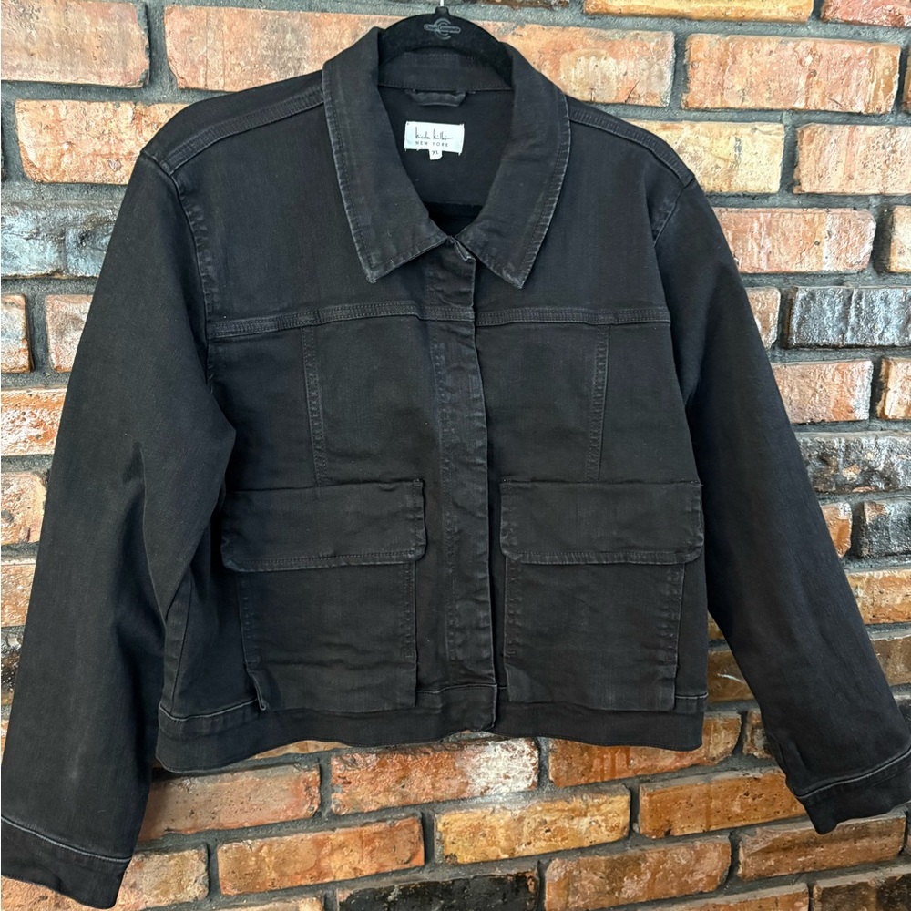 Nicole Miller Black Jean Jacket